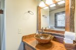 Bathroom with unique vanity